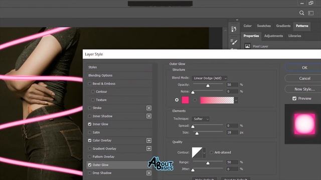 Spiral Neon Glow Effect Tutorial in Photoshop смотреть онлайн