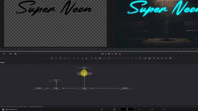 How to Create NEON TEXT in Davinci Resolve 18 FREE | Tutorial смотреть онлайн