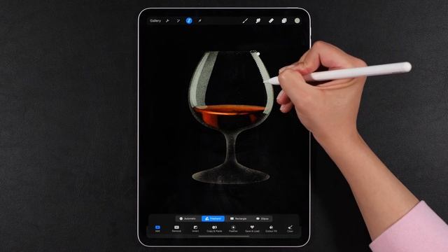 Procreate Realistic Glass Drawing on iPad Pro смотреть онлайн