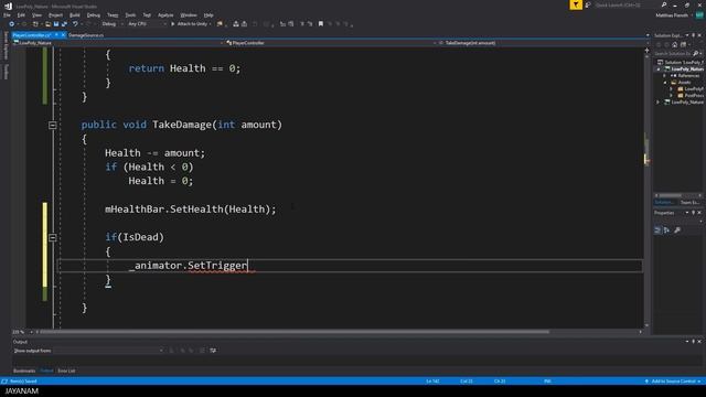 Unity Player Death Animation смотреть онлайн