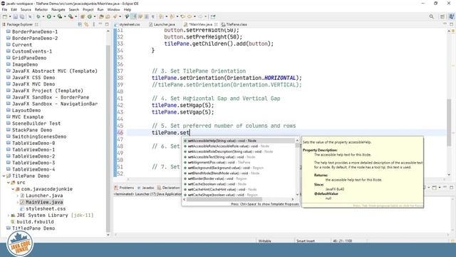 TilePane | JavaFX GUI Tutorial for Beginners смотреть онлайн