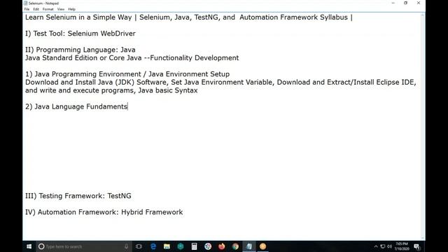 Learn Selenium in a Simple Way | Selenium, Java, TestNG, and Automation Framework Syllabus | смотреть онлайн