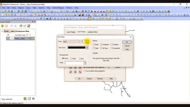 Mapinfo 11 - Cara keluarkan label смотреть онлайн