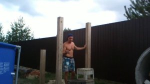 Турник на даче своими руками. Часть 1/4.