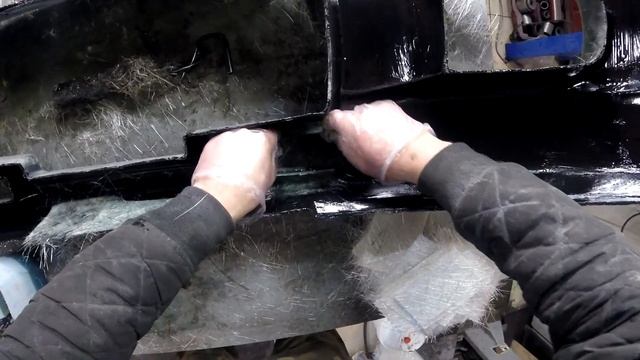 Изготовление бампера из стекловолокна своими руками | Производство обвесов смотреть онлайн