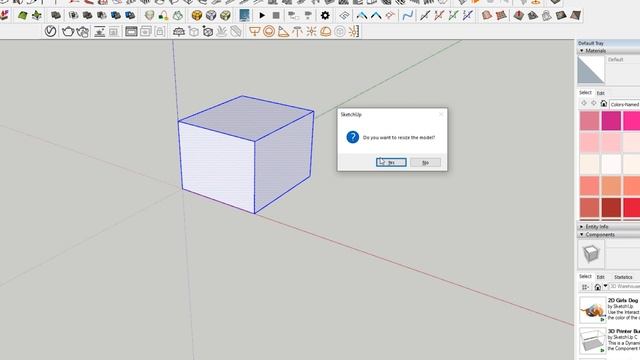 How to Scale to a Specific Size in Sketchup смотреть онлайн