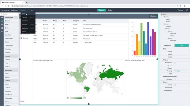 Webix UI Designer
