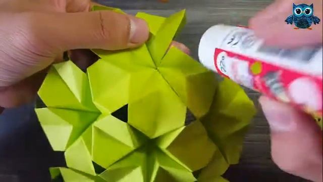 Origami Kusudama Ball Tutorial (How to make) смотреть онлайн
