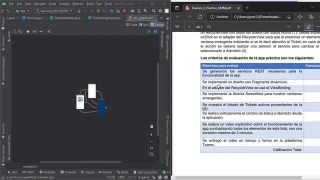 Examen Desarrollo de Aplicaciones Multiplatforma - View Binding - Fragments - Android Java смотреть онлайн