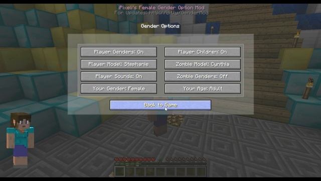 Minecraft: iPixeli's Female Gender Option Mod! смотреть онлайн