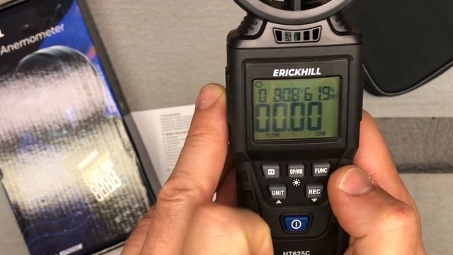ERICKHILL Digital Anemometer HT625 - Intro, Setup, Demonstration смотреть онлайн