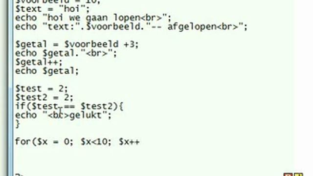 php tutorial basis 2 (nl) смотреть онлайн