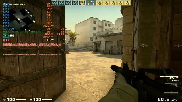 Counter-Strike: Global Offensive i7 860 RAM HYPER X BLACK 16GB DDR3 Radeon HD 7700 Series LOW смотреть онлайн