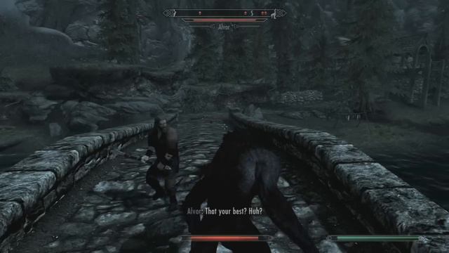 Skyrim werewolf gameplay - BoondockSaintCM смотреть онлайн