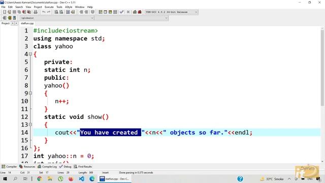 Static Functions in C++(Urdu/Hindi) смотреть онлайн