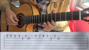 Popcorn (Gershon Kingsley) free and easy guitar tab lesson