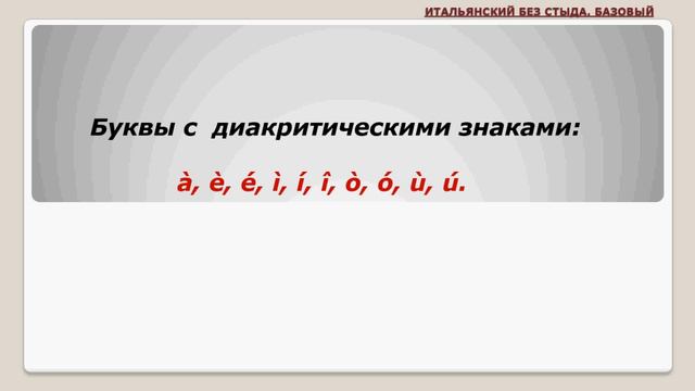 Алфавит и языки Италии смотреть онлайн