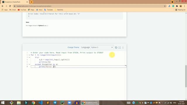 HackerRank Exceptions problem solution in Python | Python problems solutions | Programmingoneonone смотреть онлайн