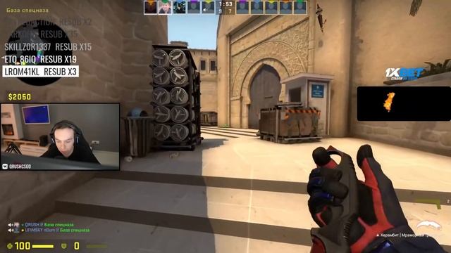 ПЕРВАЯ ИГРА КУРАША В РУКАВАХ ОТ NATUS VINCERE | QRUSH ТЕСТИРУЕТ НОВЫЕ РУКАВА ОТ НАВИ НА FACEIT