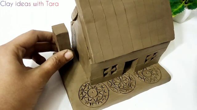 DIY Miniature Clay House #1 || How To Make Clay House || mitti se chota ghar kese banaye || Asmr смотреть онлайн