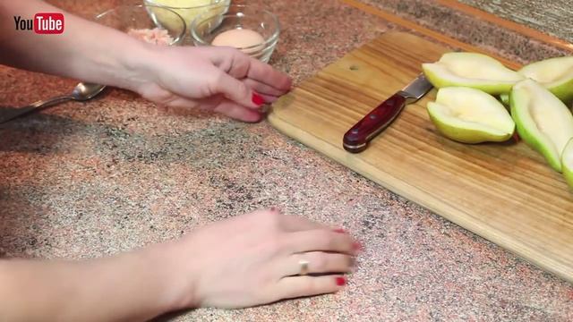 Груша запеченная с креветкой. Оригинальный рецепт смотреть онлайн