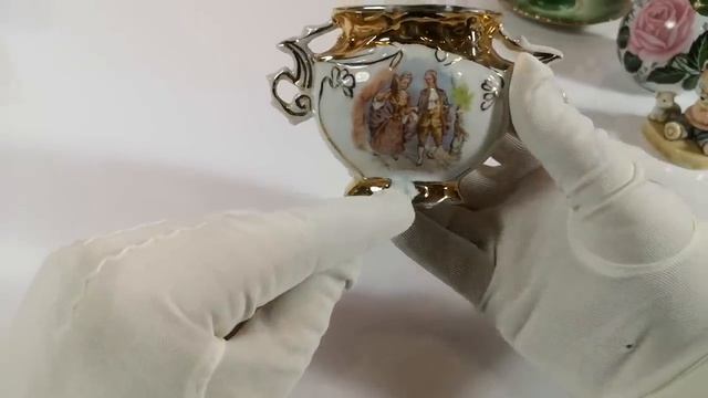 Мои покупки с блошиного рынка в Германии. Фарфор, стекло, бижутерия. Винтаж. смотреть онлайн