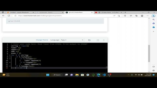 ginortS Hackerrank question and solution using if else conditional operator смотреть онлайн