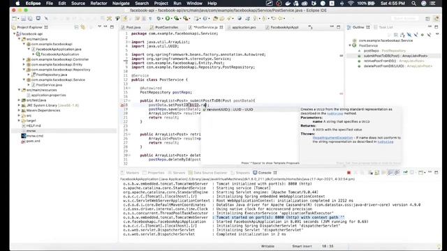 (3/4) Facebook Cloning : Complete Back End Development using Spring-Boot смотреть онлайн