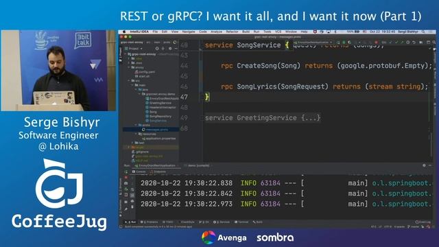 REST or gRPC? I want it all, and I want it now (Part 1) by Serge Bishyr | CoffeeJUG смотреть онлайн