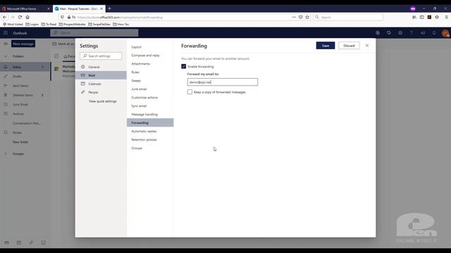 How to Setup Automatic Email Forwarding in the Outlook Web App - Office 365 смотреть онлайн
