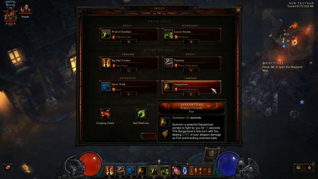 Diablo 3 Witch Doctor Zero Cooldown Wall of Zombies Full Helltooth Set Support Build. смотреть онлайн