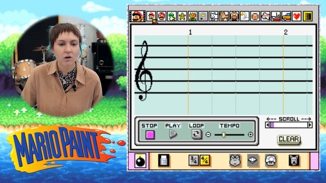 Учим ноты с Mario Paint Composser / Музыка на Super Nintendo смотреть онлайн