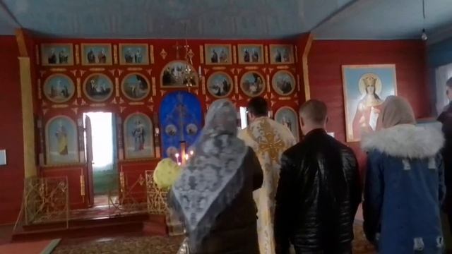 Приехали на крещение Димы