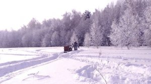 Охота по глубокому снегу на мотобуксировщике Ураган Промысловик. Тест-драйв проходимости