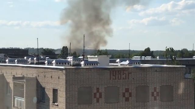 Пожар на пилораме, г. Сафоново, Смоленская область. 20.06.2019 смотреть онлайн