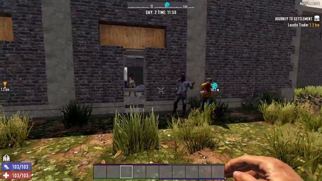 THIS GAME IS TERRIFYING, CLEARING THE GROCERY STORE AND FINDING THE TRADER!! || 7 Days To Die Ep 2! смотреть онлайн