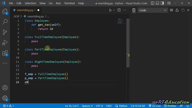 OOP in Python - 13 Method Overriding смотреть онлайн