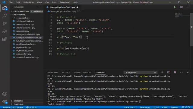 Python 3.9 with exciting new features 2021 Part 4 смотреть онлайн