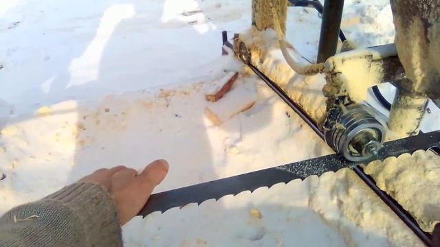 Ленточная пилорама - ПРИНЦИП работы на видео - САМОЕ ВАЖНОЕ О МЕХАНИЗМЕ ленточной рамы смотреть онлайн