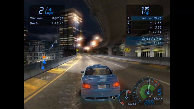 NFSU - Race 60 - MX-5 смотреть онлайн