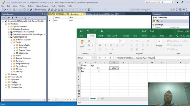 Generate SQL Statements from an Excel spreadsheet смотреть онлайн