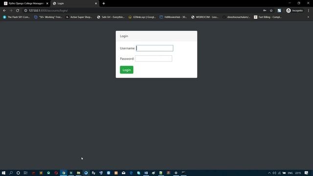 Python Django College Management System смотреть онлайн