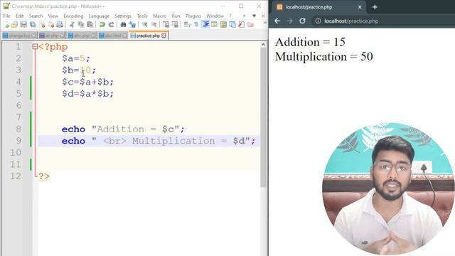 Variable in PHP | Concept, Rules & Practical Variable | PHP Course #php смотреть онлайн