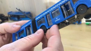 Игрушка синий троллейбус Технопарк