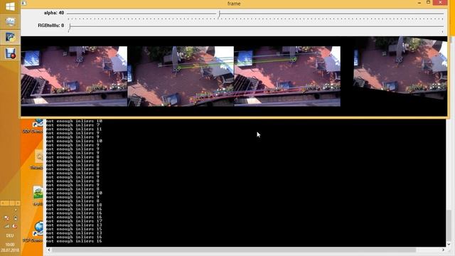 homography:live frame(1),feature points of start(2) and live(3),start transformed to live pos(4) смотреть онлайн