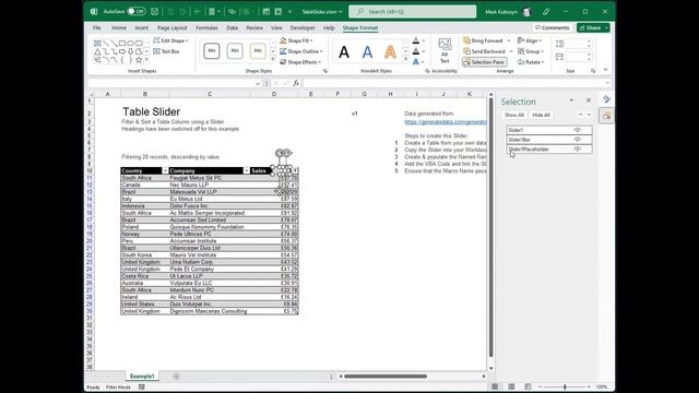 Table Slider - Add a Stylish Table Slider to your Projects in Excel to Filter & Sort a Table Column смотреть онлайн