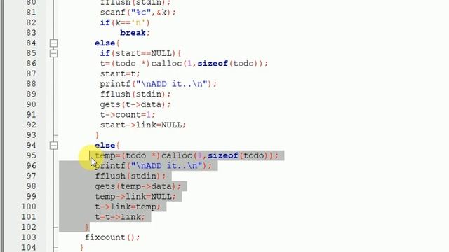 Todo list app in c using Linked list | Easiest logic | Step by step смотреть онлайн