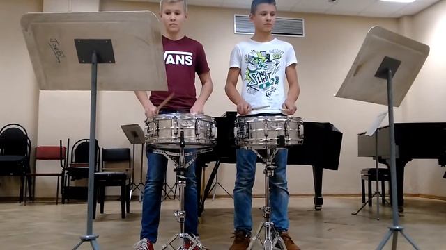 Талызин Максим. Нестеров Алексей (малые барабаны), ДШИ №4, Санкт-Петербург смотреть онлайн