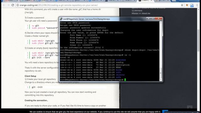 Using Git to create production and test server on cloud using ssh смотреть онлайн