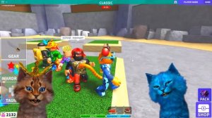 КТО САМЫЙ КРУТОЙ КОТ?! Roblox Cursed Island Котик Игроман и Котёнок Лайк